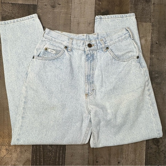 Vintage Lee Jeans High Waisted Relaxed Fit size 12 petite - Picture 8 of 9